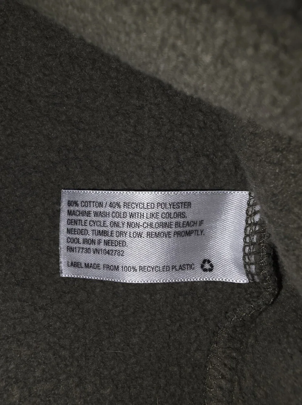 wild fable Olive Green Cropped Hoodie with White Drawstrings - Picture 4 of 5